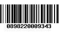 Código de Barras 0898220009343