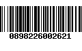 Código de Barras 0898226002621