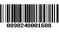 Código de Barras 0898248001688