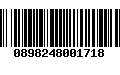 Código de Barras 0898248001718