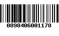 Código de Barras 0898406001178