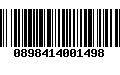 Código de Barras 0898414001498