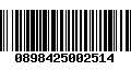 Código de Barras 0898425002514