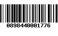 Código de Barras 0898440001776