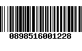 Código de Barras 0898516001228