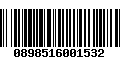 Código de Barras 0898516001532