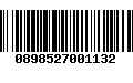 Código de Barras 0898527001132