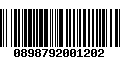 Código de Barras 0898792001202