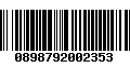 Código de Barras 0898792002353