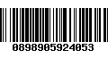 Código de Barras 0898905924053