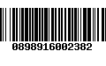 Código de Barras 0898916002382