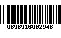 Código de Barras 0898916002948