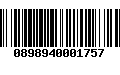 Código de Barras 0898940001757