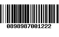 Código de Barras 0898987001222