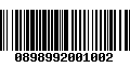 Código de Barras 0898992001002