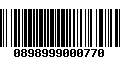 Código de Barras 0898999000770