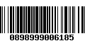 Código de Barras 0898999006185