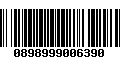 Código de Barras 0898999006390