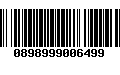 Código de Barras 0898999006499