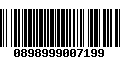 Código de Barras 0898999007199