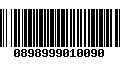 Código de Barras 0898999010090