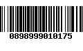 Código de Barras 0898999010175