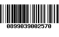 Código de Barras 0899039002570