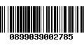 Código de Barras 0899039002785