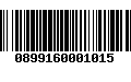 Código de Barras 0899160001015