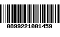 Código de Barras 0899221001459