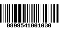 Código de Barras 0899541001030