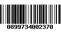 Código de Barras 0899734002370