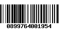 Código de Barras 0899764001954