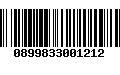 Código de Barras 0899833001212