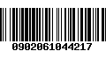 Código de Barras 0902061044217