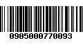 Código de Barras 0905000770093