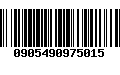 Código de Barras 0905490975015