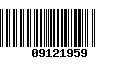 Código de Barras 09121959