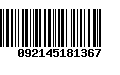 Código de Barras 092145181367