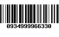 Código de Barras 0934999966330