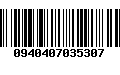 Código de Barras 0940407035307