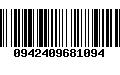 Código de Barras 0942409681094