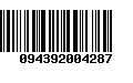 Código de Barras 094392004287