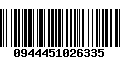 Código de Barras 0944451026335