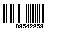 Código de Barras 09542259