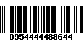 Código de Barras 0954444488644