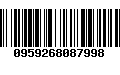 Código de Barras 0959268087998