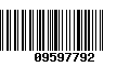 Código de Barras 09597792