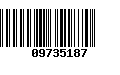 Código de Barras 09735187