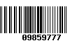 Código de Barras 09859777